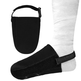 PAIKIUU Cast Sock Cast Cover for Foot, Sock for Plaster Cast Protector Socks Keep Toes Warm for Men Women Foot, black
