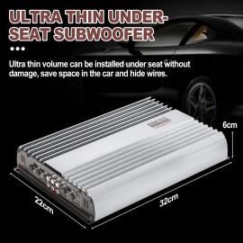 Yaeccc 3200W 4 Channel Car Amplifier 2 to 4 Ω Stereo Audio Amp Speaker System Device