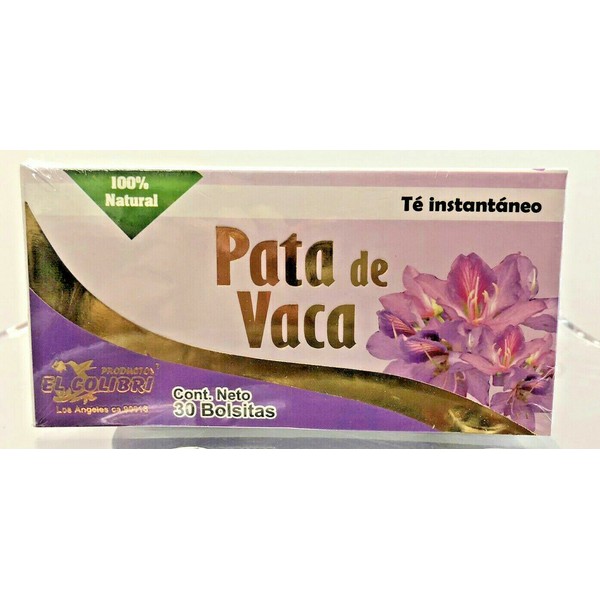 PATA DE VACA TE  FILTERED TEA FILTRADO BAGS 30 BOLSITAS Bauhinia-Forticata 
