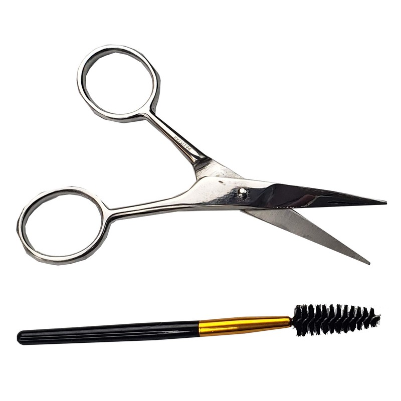 DreamCut Brow Shaping Scissors Surgical Stainless Steel with Brush
