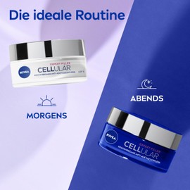 NIVEA Cellular Expert Filler Hyaluron Set mit Anti-Age Tagespflege und Nachtpflege, extra straffende Gesichtspflege, Hautpflege mit Hyaluronsäure (50 ml)