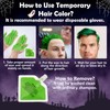 Halloween Joker Clown Make-Up Set with Green Hair Wax and