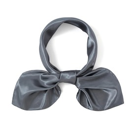 Tazhmily 35" Women Large Satin Square Scarves Silk Like Feeling Headscarf Hair Neck Wrapping Scarves Gift for Women Girls (Grey)