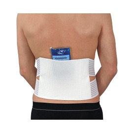 Hydas Back Support Belt with Heat Application Including 2 Heat / Cold Pads Made in Germany Size 1