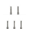 QWORK® Schraubendreher Bits U Typ sicherheitsbits 1/4" Hex Shank 50mm