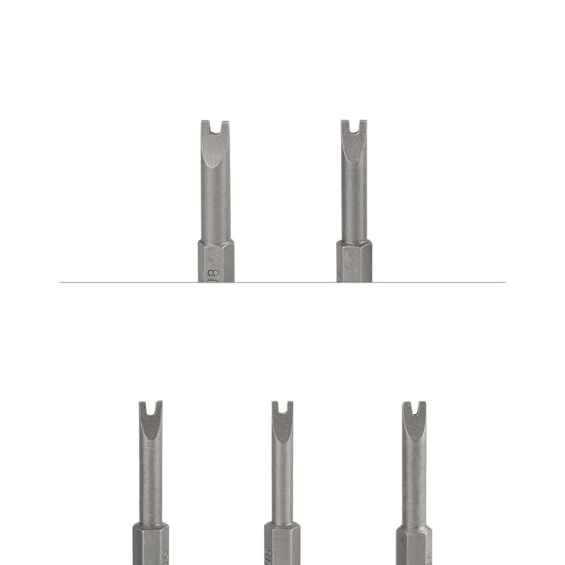 QWORK® Schraubendreher Bits U Typ sicherheitsbits 1/4" Hex Shank 50mm