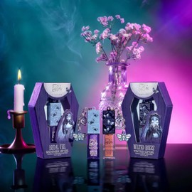 Beauty Creations - Aceite Labial con Color, Tim Burton's Corpse Bride Wilted Roses, Hidratación Profunda y Acabado Brillante, Tono Rosado Sutil, Textura Ligera