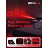Mesqool Projection Alarm Clock, Loud Vibrating Alarm Clock for Heavy