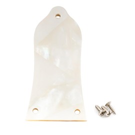 Musiclily Pro Natural Mother of Pearl 3-Hole Guitar Truss Rod Cover for China Made Epiphone Les Paul, White Pearl
