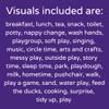 Visual Timetable for Nursery, Childminder, Preschool, Playgroup, Early Years setting