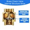 1 Inch Check Valve - PN25 Internal Thread Brass Backflow