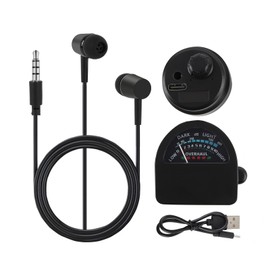 Waterleak Detector Tool Kit for Underground Pipe Water Leak Sensor Alarm for Home, Pipeline Leak Leakage Detector Sound Intensifier for Site, Tube Construction, Car Maintenance (#1)