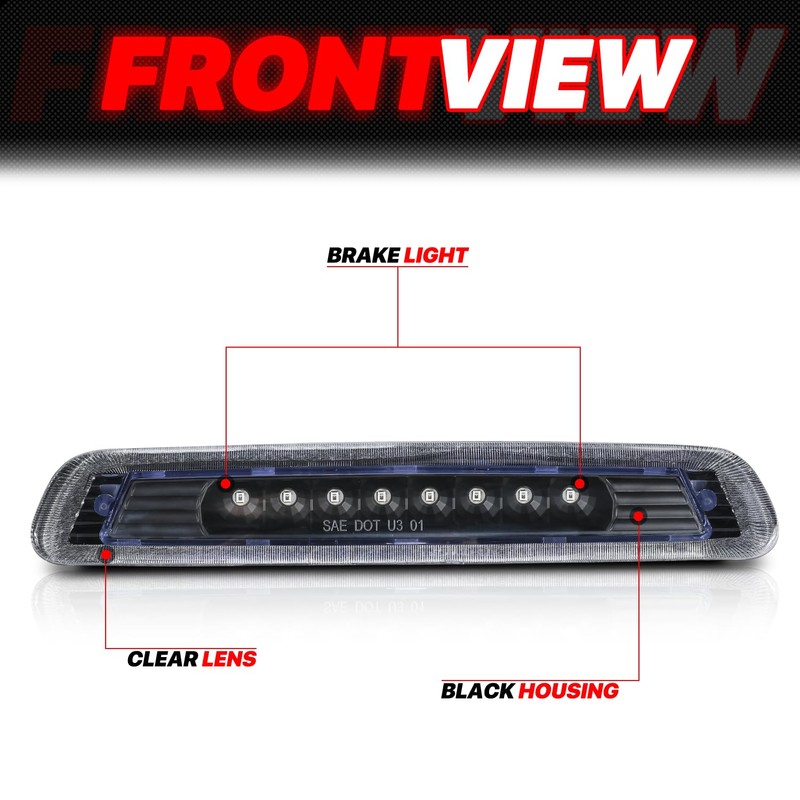 M-AUTO LED Third Brake Light Compatible with 2003-2009 Toyota 4Runner,