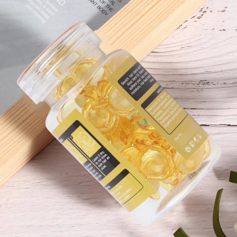 Cuidado Del Cabello Vitamina Cápsulas Hidratante Anti Frizz