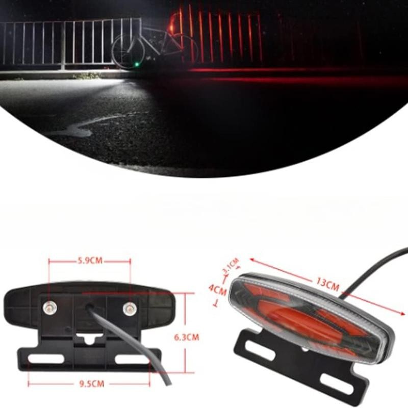 Ebike Headlight and Tail Light Sets, 24V to 48V Front