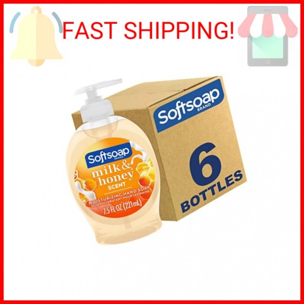 Unbranded Softsoap Moisturizing Liquid Hand Soap, Milk and Honey, 7.5