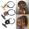 Kraler 3 Pcs Elastic Hair Ties with Wooden Toggle for
