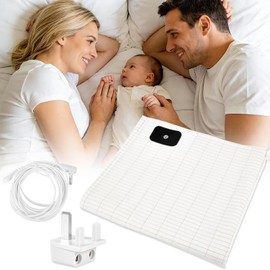Grounding Sheet for Sleep Wellness, 203x99cm Earthing Mat with Silver Fiber & Organic Cotton Conductive Surface for Relaxation, Stress Support and Daily Grounding Practice