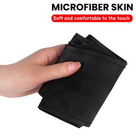 Bittwee Car Steering Wheel Cover, DIY Sewing Steering Wheel Protector, Breathable Anti-Slip Microfiber Leather Stitch On Wrap, Universal for 14.5-15 Inches Most Cars SUVs and Trucks