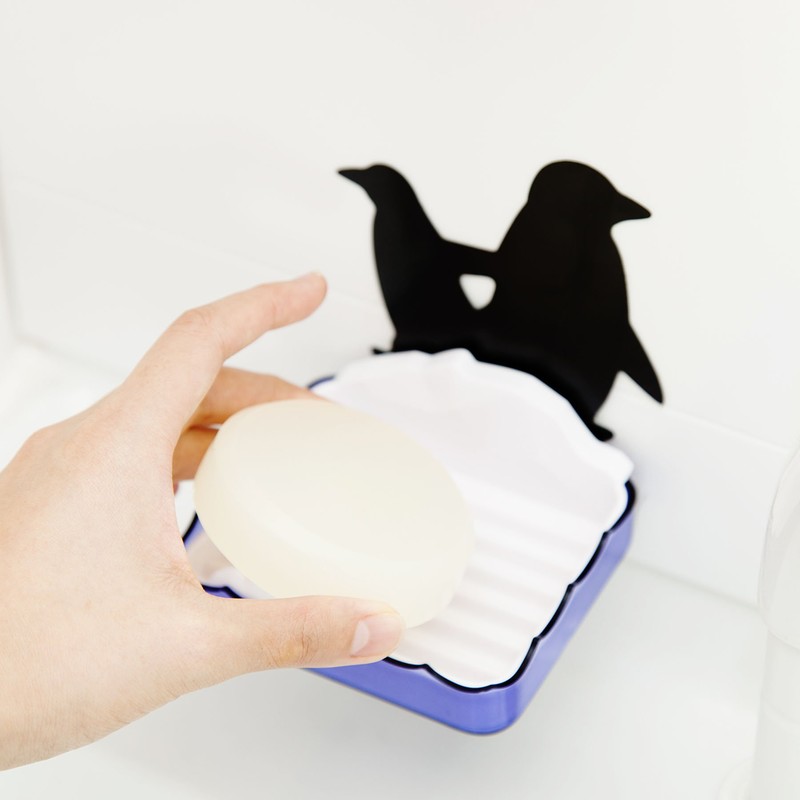 aisen 貼り付くペンギンのソープディッシュ BA010