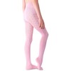 NOQ Girls Tights with 3D Effect Pattern Plain Dance Gymnastics