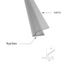 Gordon Glass® Shower Door Clear Polycarbonate Strike Seal with Soft