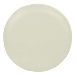 Explore Land Tough Spare Tire Cover Universal Fit Trailer, RV, SUV, Truck (Fits Tire Diameters 24''-25.75'', Off-White)