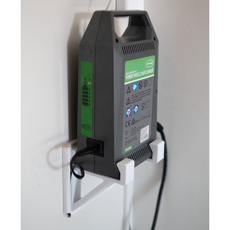 Permobil Powerchair Charger Wall Bracket – Fits Multiple Models, Holder