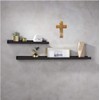 Purpledip Wooden Wall Cross 'God's Glory': Mangowood Plaque with Golden