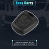 X AUTOHAUX 2 Button Replacement Key Fob Case Keyless Entry