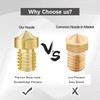 30pcs V6 Nozzle Brass 3D Printer Nozzles Set 0.2mm 0.3mm