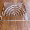 Rainbow Router Template, Clear Acrylic Template, Woodworking Router Template
