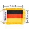 WXTWK 3 X 5 Inch Germany Flag German Window Hanging