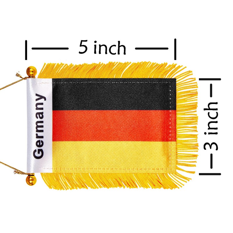 WXTWK 3 X 5 Inch Germany Flag German Window Hanging