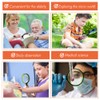 Leffis 2 Pack 10X Magnifying Glass for Seniors & Kids,