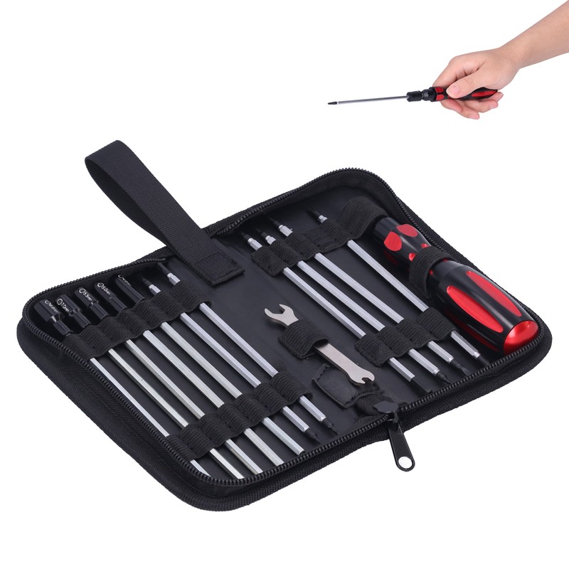 RC Tool Bag Screw Driver Wrench Tool Set for Traxxas