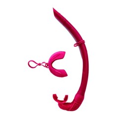 Pro Shot Tidal Roll-up Snorkel for Freediving, Scuba Diving, and Snorkeling (Rose)