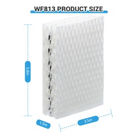 PWEOW WF813 Humidifier Filter Compatible with Equate EQWF813, EQ-2119-UL, Relion RCM-832N RCM832, ProCare PCWF813, PCCM-832N, Cool Mist Humidifier Replacement Wick Filter 6 Pack