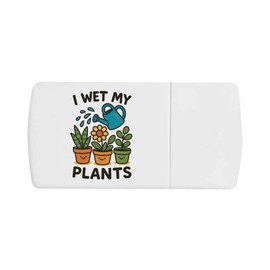 'I Wet My Plants' Pill Box with Tablet Splitter (PI00035235)