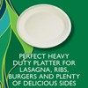 Hefty EcoSave Disposable Oval Platters, Made from Plant Based Materials,