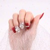 Set of 24 Nail Art Pearl Decoration Bride Fake Nails