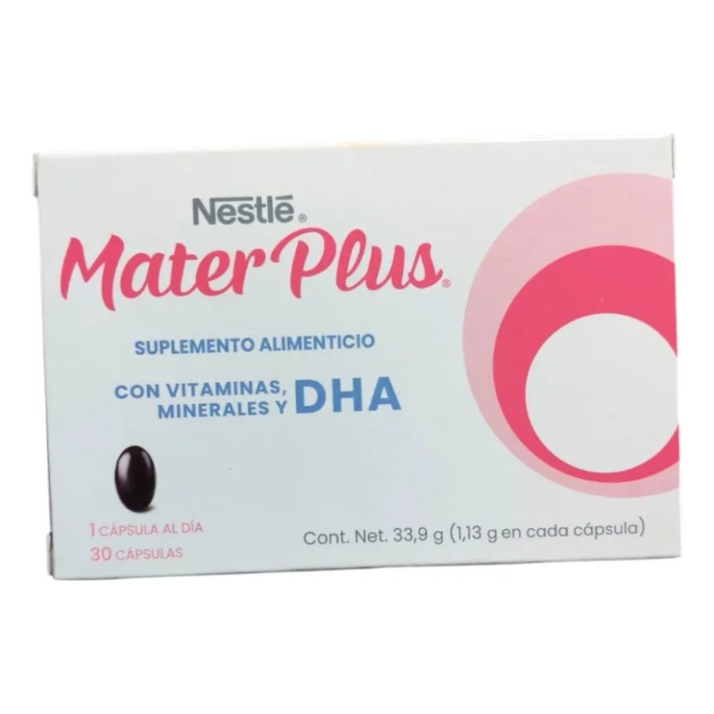 Multivitamínico Dha Nestlé Materplus Caja 30cápsulas