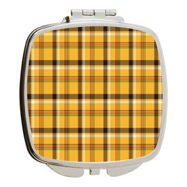 Island Gifting - Jewish holiday Hanukkah with traditional Chanukah symbols. Design - Square Compact Mirror - Travel Mirror