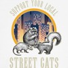 CafePress Street Cats Gift, Support Your Local S Dog T