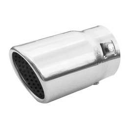 Exhaust Trim Tailpipe Universal Silencer Stainless Steel Round up to 63 mm Chrome AutoHobby