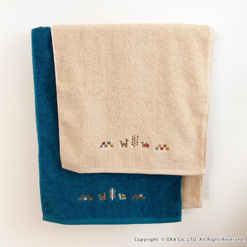 OKA Sierra Towel, Approx. 30.3 x 13.4 inches (77 x