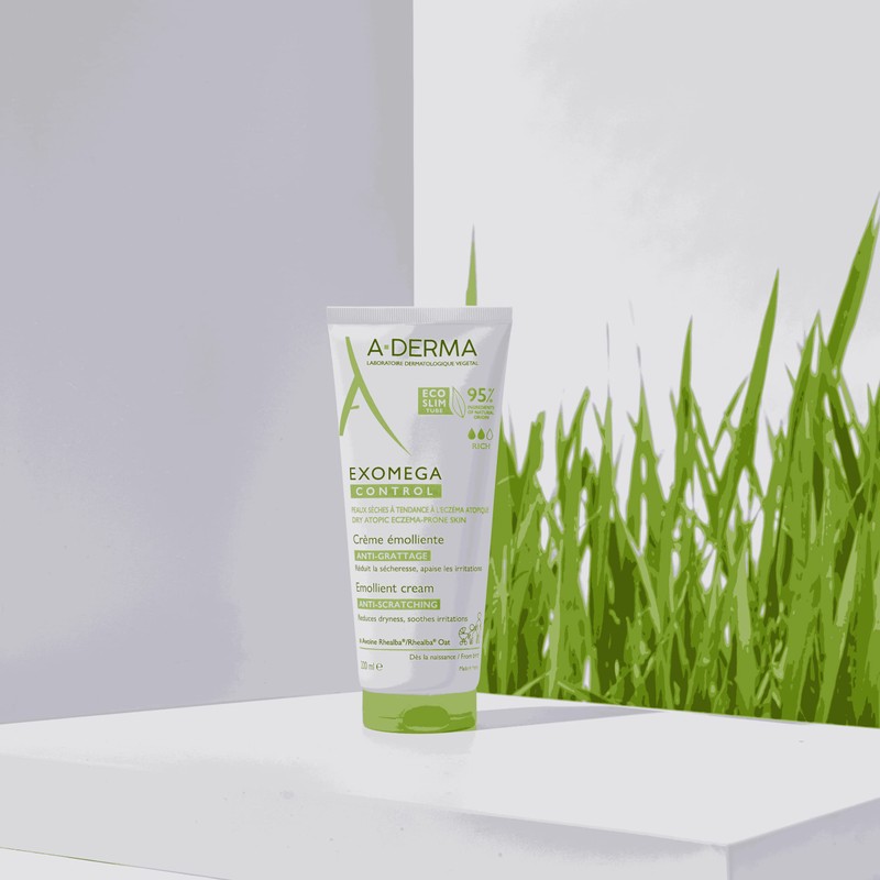 A-Derma Exomega Control, Crema Emoliente Anticomezón, 200ml