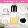 LQMBABY 50ML Round Glass Empty Roller Bottles for Essential Oils,