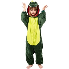 cuteDIY Children's Dinosaur Costume, Green, 98