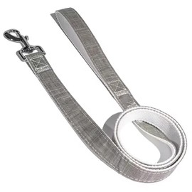 EZONEDEAL Strong Black Dog Leashes for Large Dogs Heavy Duty - Bamboo Fiber Dog Lead Puppy Leash - Dog Training Leash Fit for All Type Dog Leads for Walking Puppy Training (Large, Black)